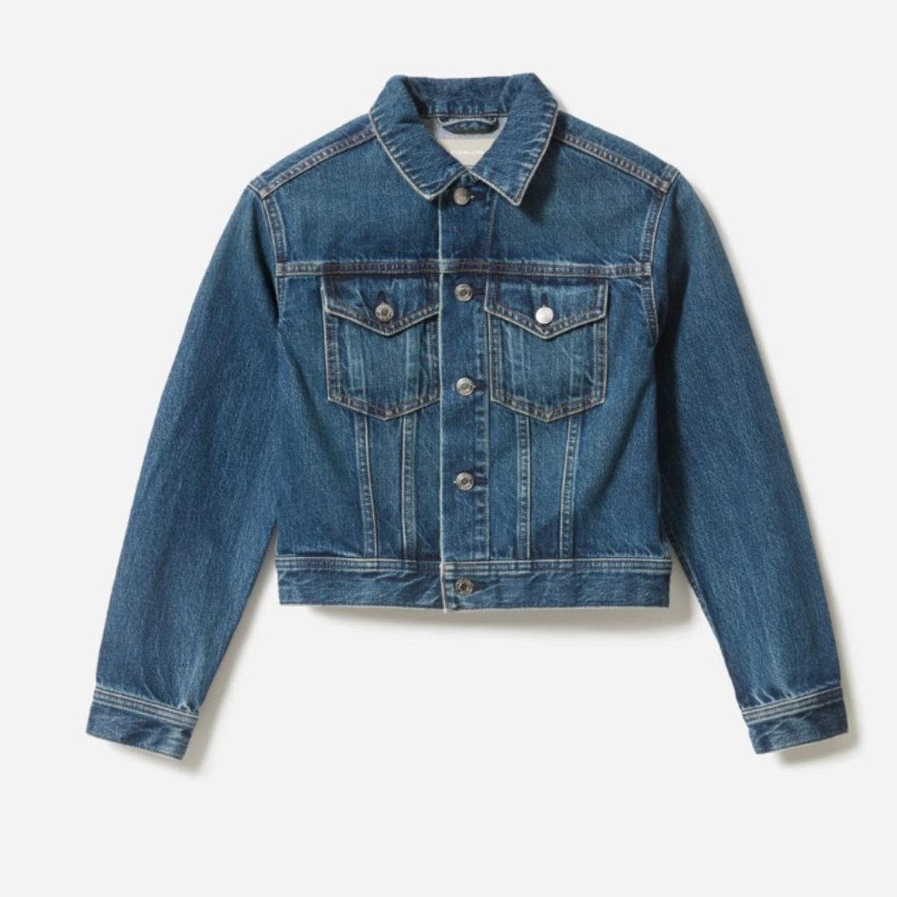 Everlane Crop Denim Jean Jacket NWOT